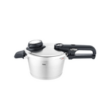 Ⓜ️🔵🔵🔵 Fissler Vitavit Premium - Pentola a pressione, Capacità 2.5 Litri, Diametro 18 cm, Acciaio inox satinato (esterna)/ Acciaio inox lucidato (interna), Fondo Fissler CookStar, 4 impostazioni di cottura, Supporto e cestello per il vapore