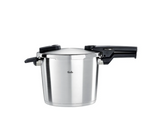 Ⓜ️🔵🔵🔵 Fissler Vitaquick Premium - Pentola a pressione, Capacità 6 Litri, Diametro 22 cm, Acciaio inox satinato (esterna)/ Acciaio inox lucidato (interna), Fondo Superthermic, 2 impostazioni di cottura