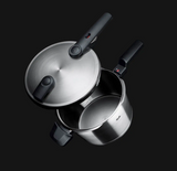Ⓜ️🔵🔵🔵 Fissler Vitaquick Premium - Pentola a pressione, Capacità 6 Litri, Diametro 22 cm, Acciaio inox satinato (esterna)/ Acciaio inox lucidato (interna), Fondo Superthermic, 2 impostazioni di cottura