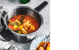 Ⓜ️🔵🔵🔵 Fissler Vitaquick Premium - Pentola a pressione, Capacità 4.5 Litri, Diametro 22 cm, Acciaio inox satinato (esterna)/ Acciaio inox lucidato (interna), Fondo Superthermic, 2 impostazioni di cottura