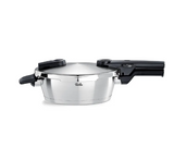 Ⓜ️🔵🔵🔵 Fissler Vitaquick Premium - Padella a pressione, Capacità 2.5 Litri, Diametro 22 cm, Acciaio inox satinato (esterna)/ Acciaio inox lucidato (interna), Fondo Superthermic, 2 impostazioni di cottura