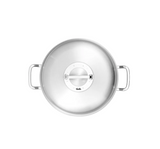 Ⓜ️🔵🔵🔵 Fissler Rostiera - Rostiera, Serie Original-Profi Collection, Acciaio inox satinato (esterna)/ Acciaio inox lucidato (interna), Coperchio a cupola alta,  Manici ergonomici in metallo Fissler Stay-Cool, Fondo Fissler CookStar