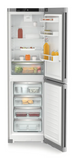 Ⓜ️🔵🔵🔵 LIEBHERR CNsfd 5704 Pure NoFrost - Frigorifero combinato, GARANZIA 10 ANNI INCLUSA* originale LIEBHERR, frigo-congelatore con EasyFresh e NoFrost, color acciaio, 201,5 x 60 cm, Nuova classe D