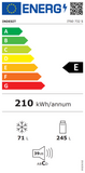 Ⓜ️🔵🔵🔵 Indesit IT60 732 S - Frigorifero doppia porta, argento, libera installazione, Nuova classe energetica E