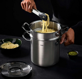 Ⓜ️🔵🔵🔵 Fissler Scolapasta - Scolapasta, Cottura al vapore, Serie Original-Profi Collection Multistar, Capacità 6 Litri, Diametro 20 cm, Coperchio con funzione Condensate-Plus