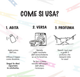 Ⓜ️🔵🔵🔵 IL BUCATO DI ADELE vaniglia e mirra - Profumatore concentrato per bucato in lavatrice, fragranza "VANIGLIA E MIRRA", 1 flacone da 500 ml,  🐾💕 NON TESTATO SU ANIMALI 🌱 100% VEGAN, 🇮🇹 MADE IN ITALY