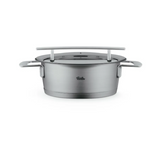 Ⓜ️🔵🔵🔵 Fissler Casseruola - Casseruola, Serie Phi Collection, Capacità 2.3 Litri, Diametro 20 cm, Acciaio inox satinato (esterna)/ Acciaio inox lucidato (interna), Manici in  acciaio inox, Coperchio in vetro, Fondo Fissler CookStar