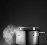 Ⓜ️🔵🔵🔵 Fissler Pentola - Pentola, Serie Phi Collection, Capacità 1.9 Litri, Diametro 16 cm, Acciaio inox satinato (esterna)/ Acciaio inox lucidato (interna), Manici in acciaio inox, Coperchio in vetro, Fondo Fissler CookStar