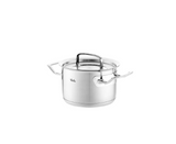 Ⓜ️🔵🔵🔵 Fissler Pentola - Pentola, Serie Original-Profi Collection, Capacità 2.1 Litri, Diametro 16 cm, Acciaio inox satinato (esterna)/ Acciaio inox lucidato (interna), Manici ergonomici, Coperchio in metallo, Fondo Fissler CookStar