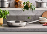 Ⓜ️🔵🔵🔵 Fissler Padella - Padella, Serie Original-Profi Collection, Capacità 3 Litri, Diametro 28 cm, Acciaio inox, Manico in acciaio inox 18/10 satinato con occhiello