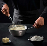 Ⓜ️🔵🔵🔵 Fissler Padella Conica - Padella conica, Serie Original-Profi Collection, Capacità 1.9 Litri, Diametro 20 cm, Acciaio inox satinato (esterna)/ Acciaio inox lucidato (interna), Manico acciaio inox 18/10 satinato con occhiello, Fondo Fissler CookStar