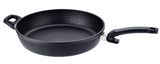 Ⓜ️🔵🔵🔵 Fissler Padella - Padella, Serie Adamant Comfort, Capacità 4.6 Litri, Diametro 32 cm, Nero senza PFOA (esterna/interna), Impugnatura ergonomica, Fondo Fissler CookStar