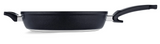 Ⓜ️🔵🔵🔵 Fissler Padella - Padella, Serie Adamant Comfort, Capacità 4.6 Litri, Diametro 32 cm, Nero senza PFOA (esterna/interna), Impugnatura ergonomica, Fondo Fissler CookStar