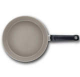Ⓜ️🔵🔵🔵 Fissler Padella - Padella, Serie Ceratal Comfort, Capacità 3.2 Litri, Diametro 28 cm, Rivestimento ceramico grigio (esterno/interno), Impugnatura ergonomica, Fondo Fissler CookStar