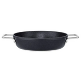 Ⓜ️🔵🔵🔵 Fissler Tegame - Tegame, Serie Adamant, Capacità 2.1 Litri, Diametro 24 cm, Nero senza PFOA (esterna/interna), Manici in acciaio inox, Fondo Fissler CookStar