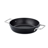 Ⓜ️🔵🔵🔵 Fissler Tegame - Tegame, Serie Adamant, Capacità 2.1 Litri, Diametro 24 cm, Nero senza PFOA (esterna/interna), Manici in acciaio inox, Fondo Fissler CookStar