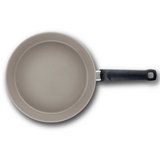 Ⓜ️🔵🔵🔵 Fissler Padella - Padella, Serie Ceratal Comfort, Capacità 2.1 Litri, Diametro 24 cm, Impugnatura ergonomica, Rivestimento ceramico Ceratal grigio esterno/interno), Fondo Fissler CookStar