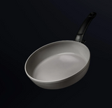 Ⓜ️🔵🔵🔵 Fissler Padella - Padella, Serie Ceratal Comfort, Capacità 2.1 Litri, Diametro 24 cm, Impugnatura ergonomica, Rivestimento ceramico Ceratal grigio esterno/interno), Fondo Fissler CookStar