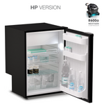 Ⓜ️🔵🔵🔵 Vitrifrigo C115i CHR HP - Frigo-Freezer HP VERSION con nuovo compressore HIGH PERFORMANCE, Porta singola, 115 Litri, Nero, Luce LED, CHROMELOCK, Vent Position integrato, A x L x P 76.6x52.5x56 cm