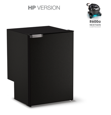 Ⓜ️🔵🔵🔵 Vitrifrigo C115i CHR HP - Frigo-Freezer HP VERSION con nuovo compressore HIGH PERFORMANCE, Porta singola, 115 Litri, Nero, Luce LED, CHROMELOCK, Vent Position integrato, A x L x P 76.6x52.5x56 cm