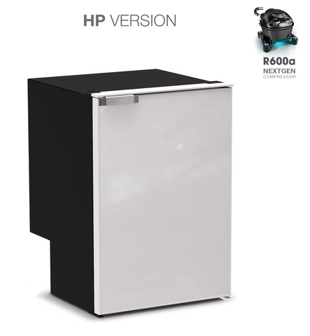 Ⓜ️🔵🔵🔵 Vitrifrigo C115i CHR HP - Frigo-Freezer HP VERSION con nuovo compressore HIGH PERFORMANCE, Porta singola, 115 Litri, grigio, Luce LED, CHROMELOCK, Vent Position integrato, A x L x P 76.6x52.5x56 cm
