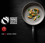 Ⓜ️🔵🔵🔵 Fissler Padella - Padella, Serie Ceratal Comfort, Capacità 1.1 Litri, Diametro 20 cm, Impugnatura ergonomica, Rivestimento ceramico Ceratal grigio (esterna/interna), Fondo Fissler CookStar