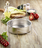 Ⓜ️🔵🔵🔵 Fissler Cestello - Cestello non forato per cottura a vapore, Diametro 26 cm, Acciaio inox 18/10, Compatibile con pentole a pressione Vitavit e Vitaquick