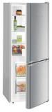 Ⓜ️🔵🔵🔵 LIEBHERR CUele 2331 - Frigorifero combinato, GARANZIA 10 ANNI INCLUSA* originale LIEBHERR, frigo-congelatore con SmartFrost, Look Acciaio Inox, 137,2 x 55 cm, Nuova classe E