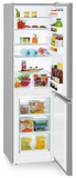 Ⓜ️🔵🔵🔵 LIEBHERR CUele 3331 - Frigorifero combinato, GARANZIA 10 ANNI INCLUSA* originale LIEBHERR, frigo-congelatore con SmartFrost, Look Acciaio Inox, 161,2 x 55 cm, Nuova classe E