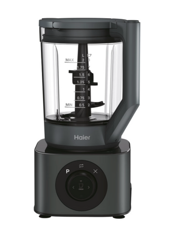 Ⓜ️🔵🔵🔵 Haier HBL7W5 011 - Frullatore I-Master Serie 7, Obsidian Grey, 6 lame in acciaio inox, 2 litri, caraffa in Tritan, con lame impastatrici, anche per cibi caldi, lavabile in lavastoviglie
