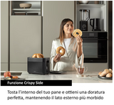 Ⓜ️🔵🔵🔵 Haier HTO5A3 011 - Tostapane I-Master Serie 5, Obsidian Grey, Acciaio inossidabile, 2 scomparti extra-profondi, 7 livelli, Perfetto per tutte le tipologie di pane