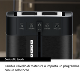 Ⓜ️🔵🔵🔵 Haier HTO5A3 011 - Tostapane I-Master Serie 5, Obsidian Grey, Acciaio inossidabile, 2 scomparti extra-profondi, 7 livelli, Perfetto per tutte le tipologie di pane