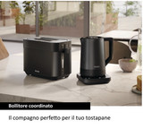 Ⓜ️🔵🔵🔵 Haier HTO5A3 011 - Tostapane I-Master Serie 5, Obsidian Grey, Acciaio inossidabile, 2 scomparti extra-profondi, 7 livelli, Perfetto per tutte le tipologie di pane
