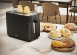 Ⓜ️🔵🔵🔵 Haier HTO5A3 011 - Tostapane I-Master Serie 5, Obsidian Grey, Acciaio inossidabile, 2 scomparti extra-profondi, 7 livelli, Perfetto per tutte le tipologie di pane