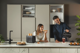 Ⓜ️🔵🔵🔵 Haier HTO5A3 011 - Tostapane I-Master Serie 5, Obsidian Grey, Acciaio inossidabile, 2 scomparti extra-profondi, 7 livelli, Perfetto per tutte le tipologie di pane