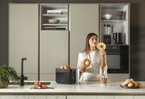 Ⓜ️🔵🔵🔵 Haier HTO5A3 011 - Tostapane I-Master Serie 5, Obsidian Grey, Acciaio inossidabile, 2 scomparti extra-profondi, 7 livelli, Perfetto per tutte le tipologie di pane