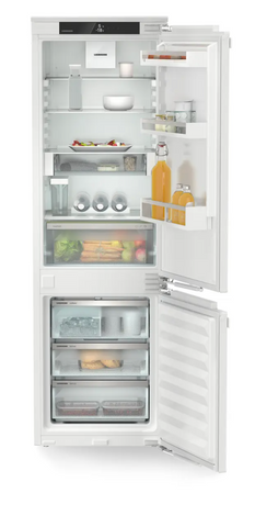 Ⓜ️🔵🔵🔵 LIEBHERR ICNd 5133 Plus NoFrost - Frigorifero combinato da incasso con EasyFresh e NoFrost, GARANZIA 10 ANNI INCLUSA* originale LIEBHERR, Combinazione frigo sopra e congelatore sotto, porta autoportante, 177,2-178,8 x 60 cm, Nuova classe D