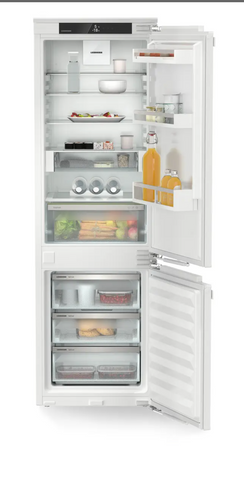 Ⓜ️🔵🔵🔵 LIEBHERR ICNb 5123 Plus NoFrost - Frigorifero combinato da incasso con EasyFresh e NoFrost, GARANZIA 10 ANNI INCLUSA originale LIEBHERR, Combinazione frigo sopra e congelatore sotto, porta autoportante, 177,2-178,8 x 60 cm, Nuova classe B