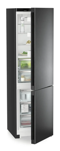Ⓜ️🔵🔵🔵 LIEBHERR CBNbda 572i Plus BioFresh NoFrost - Frigorifero combinato con BioFresh e NoFrost, GARANZIA 10 ANNI INCLUSA originale LIEBHERR, Combinazione frigo sopra e congelatore sotto, ACCIAIO NERO, 201,5 x 60 cm, Nuova classe A