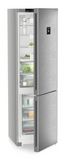 Ⓜ️🔵🔵🔵 LIEBHERR CBNsdc 573i Plus BioFresh NoFrost - Frigorifero combinato con BioFresh e NoFrost, GARANZIA 10 ANNI INCLUSA originale LIEBHERR, Combinazione frigo sopra e congelatore sotto, ACCIAIO INOX, 201,5 x 60 cm, Nuova classe C