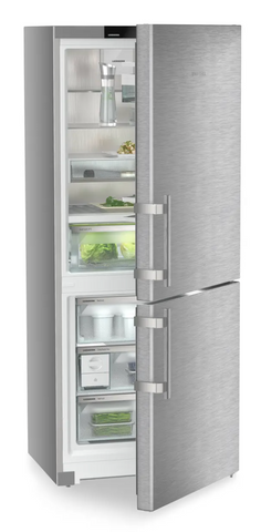 Ⓜ️🔵🔵🔵 LIEBHERR CBNsdc 765i Prime BioFresh NoFrost - Frigorifero combinato con BioFresh e NoFrost, GARANZIA 10 ANNI INCLUSA originale LIEBHERR, Combinazione frigo sopra e congelatore sotto, ACCIAIO INOX, 185,5 x 75 cm, Nuova classe C
