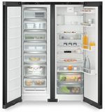 Ⓜ️🔵🔵🔵 LIEBHERR XRFbd 5220 Plus NoFrost - Frigorifero Side-by-Side, GARANZIA 10 ANNI INCLUSA* originale LIEBHERR, frigo-congelatore con EasyFresh e NoFrost, acciaio nero, 185,5 x 122,6 cm, Nuova classe D e D