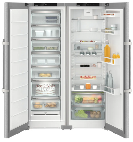 Ⓜ️🔵🔵🔵 LIEBHERR XRFsd 5230 Plus NoFrost - Frigorifero Side-by-Side, GARANZIA 10 ANNI INCLUSA* originale LIEBHERR, frigo-congelatore con EasyFresh e NoFrost, acciaio inox, 185,5 x 120,4 cm, Nuova classe D e D