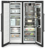 Ⓜ️🔵🔵🔵 LIEBHERR XRFbs 5295 Peak BioFresh NoFrost - Frigorifero Side-by-Side, GARANZIA 10 ANNI INCLUSA* originale LIEBHERR, frigo-congelatore con BioFresh e NoFrost, ACCIAIO NERO, 185,5 x 120,4 cm, Nuova classe D e C