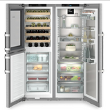 Ⓜ️🔵🔵🔵 LIEBHERR XRCst 5295 Peak BioFresh NoFrost - Frigorifero Side-by-Side con cantinetta vino, GARANZIA 10 ANNI INCLUSA* originale LIEBHERR, frigo-congelatore con BioFresh e NoFrost, TOTAL INOX, 185,5 x 120,4 cm, Nuova classe D e C
