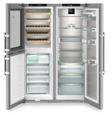 Ⓜ️🔵🔵🔵 LIEBHERR XRCst 5295 Peak BioFresh NoFrost - Frigorifero Side-by-Side con cantinetta vino, GARANZIA 10 ANNI INCLUSA* originale LIEBHERR, frigo-congelatore con BioFresh e NoFrost, TOTAL INOX, 185,5 x 120,4 cm, Nuova classe D e C