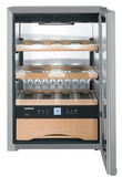 Ⓜ️🔵🔵🔵 LIEBHERR WKes 653 GrandCru - Cantinetta da libera installazione, GARANZIA 10 ANNI INCLUSA* originale LIEBHERR, 12 bottiglie, 1 zona, Acciaio Inox e Vetro, 61 x 42,5 cm, Nuova classe E