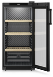 Ⓜ️🔵🔵🔵 LIEBHERR WPbl 4201 GrandCru - Cantinetta da libera installazione, GARANZIA 10 ANNI INCLUSA* originale LIEBHERR, 141 bottiglie, 1 zona, Nero e Vetro, 128,4 x 60 cm, Nuova classe F