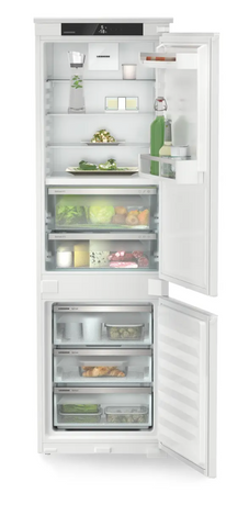 Ⓜ️🔵🔵🔵 LIEBHERR ICBNSd 5123 Plus BioFresh NoFrost - Frigorifero combinato da incasso con BioFresh e NoFrost, GARANZIA 10 ANNI INCLUSA* originale LIEBHERR, Combinazione frigo sopra e congelatore sotto, porta a traino, 178 x 60 cm, Nuova classe D