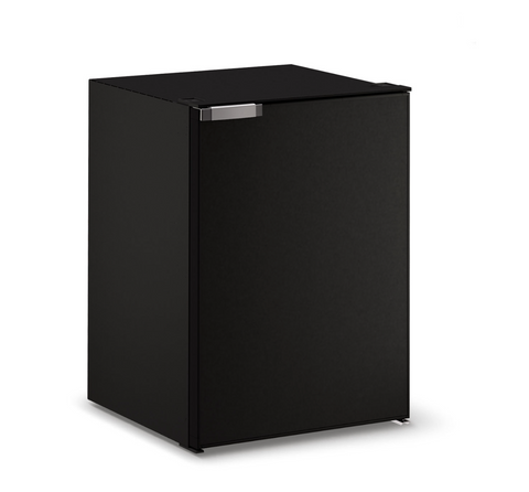 Ⓜ️🔵🔵🔵 Vitrifrigo C130LD CHR Nero - Frigo-Freezer con termostato digitale, Porta singola pannellabile, 130 Litri, Chromelock, Nero, Vent Position